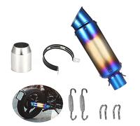38-51mm Universal Motorcycle Exhaust Pipe Motorcycle Exhaust Muffler Pipe Pipe Tail Refit Exhaust Muffler Fit with Killer For Dirt Bike Street Bike Scooter ATV