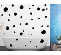 38 Bubbles Vinyl Sticker Decals Sheet Bathroom Tile Wall Art Home Car Sticker Room Bathroom Wall Glass Bubble Stickers (Silver)