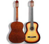 38" Classical Guitar, Basswood Wrapped Rounded Guitar, Classical Guitar, Acoustic Guitar, Classical Acoustic Guitar, Adult Player Grade Guitar, Plucked Instrument, Musical Instrument (Sunset)