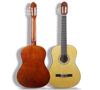 38" Classical Guitar, Basswood Wrapped Rounded Guitar, Classical Guitar, Acoustic Guitar, Classical Acoustic Guitar, Adult Player Grade Guitar, Plucked Instrument, Musical Instrument (Yellow)