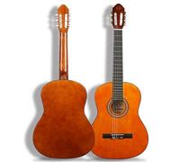 38" Classical Guitar, Basswood Wrapped Rounded Guitar, Classical Guitar, Acoustic Guitar, Classical Acoustic Guitar, Adult Player Grade Guitar, Plucked Instrument, Musical Instrument (Orange)