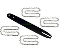 38 cm (15 inches); 1.5 mm; 0.325 inches; 64TG set compatible with Deltafox Ryobi Hecht Gardena chainsaw