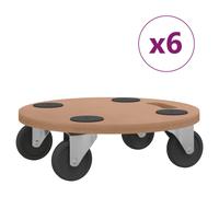 (38 cm/ 6 pcs) vidaXL Dolly Trolleys Moving Dolly Trolly Slider Rectangular Engineered Wood