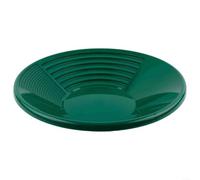 38 cm Plastic Gold Washing Pan for Prospecting, Lightweight Rust-Proof PP Basin with 4 Side Grooves & Flat Bottom Slot, for River, Stream and Mountain Gold Panning(green)