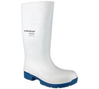 DUNLOP Purofort FoodPRO - Unisex Multigrip Safety Waterproof Work Boots, White, Antistatic and Slip-Resistant Wellies with Steel Toecap for Outdoor and Food Processing Industry - EU38, UK5