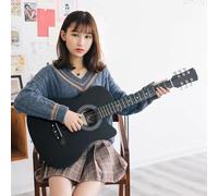 38 Inch Acoustic Guitar, 6 Steel-String Wood Guitar with Starter Kit, Gig Bag, Strings, Strap, Pitch Pipe And Pick,Sunset,41in