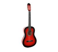 38 Inch Full Size Acoustic Guitar Cutaway Design Hardwood Finish & Steel Strings (Red)