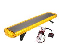 38 Inch LED Strobe Light Bar, 72 High Intensity LEDs Emergency Amber Flashing Light, 360° Visibility Hazard Warning Light with Mounting Bracket for Snow Plow Truck Construction Vehicle (DC10-30V)