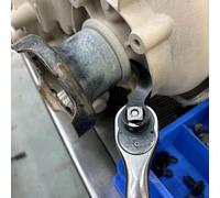 38 Inch Pry Bar Wrench Adapter Head for 3/8 Drive Ratchet Enabling Smooth Operation and High Torque Performance for Automotive Repairs with Gloves