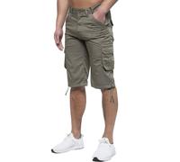 989Zé ENZO Mens Cargo Combat Shorts Summer Chino Casual Work Knee Length Pants EZS426 Shorts Khaki 38