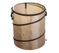 38 Liter Folding Trash Can, Great for Picnics and Outdoor Activities, Waterproof Fabric for Waste Management (Light coffee color)