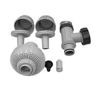 38 mm Diameter Pool Connection Kit, 4-7.3 m³/h Flow Rate, Grey - Fits Standard Above-Ground Pool Pumps
