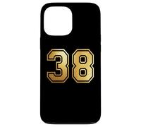 38 Number Thirty-Eight Team Sports Graphic Varsity Matching Case for iPhone 13 Pro Max