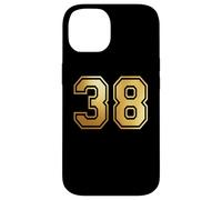 38 Number Thirty-Eight Team Sports Graphic Varsity Matching Case for iPhone 14