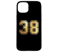 38 Number Thirty-Eight Team Sports Graphic Varsity Matching Case for iPhone 15 Plus