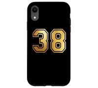38 Number Thirty-Eight Team Sports Graphic Varsity Matching Case for iPhone XR