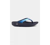 38 OOFOS Womens OOlala Luxe Flip Flops Blue Size 5