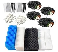 38 Pack Aquarium Filter Media Kit for Fluval 406/407 Canister Filters | Includes Bio Foam, Canister Filters, Activated Carbon, Ceramic Rings, Polishing Pads (2 Sets Full Maintenance Sets)