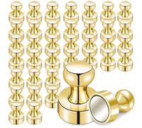 38 Pack Fridge Magnets Strong Small Neodymium Magnets for Refrigerator Whiteboard Magnetic Board Home & Kitchen Mini Magnet Gold