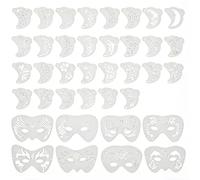 38 Pcs Face Paint Stencils Kit, Halloween Face Art Stencils, Reusable Tattoo Templates for Kids & Adults, Professional Body Painting Supplies with Versatile Designs