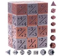 38 PCS MTG Dice Metal MTG Counter Dice Set, Counter 6-Sided Dices 24 Pieces, Plus 14 Pieces Dungeons and Dragons Dices Set Accessories Suitable for MTGs, Role Playing, CCG Board Game Card Games