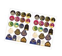 38 Pcs Ramadans Sticker Decorative Sticker Eid Mubaraks Sticker Self-Adhesive Labels for Eid Party Decorations
