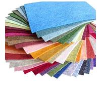 38 Piece Merino Wool Blend Felt - Heathered Colors - Made in USA - OTR Felt (6X6 inches)