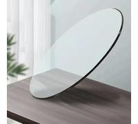 38" Round Tempered Glass Table TopTransparent Beveled Edge Perfect for Dining Coffee Tables Gardens 36cm/14in Durable & Easy to Clean