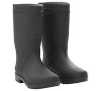 (38) vidaXL Rain Boots Waterproof Wellies Outdoor Garden Shoes Black Size 46 PVC