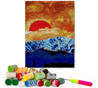 38 x 52 cm Latch Hook Rug Kits Latch Hook Kits for Adults Tapestry Kits Doormat Carpet Making Kits DIY Needlework Crafts Rug Crochet Kit for Beginners Latch Hooking Kits Latch Hook Cushion Kit