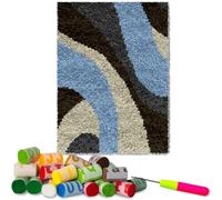 38 x 52 cm Latch Hook Rug Kits Latch Hook Kits for Adults Tapestry Kits Doormat Carpet Making Kits DIY Needlework Crafts Rug Crochet Kit for Beginners Latch Hooking Kits Latch Hook Cushion Kit