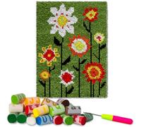 38 x 52 cm Latch Hook Rug Kits Latch Hook Kits for Adults Tapestry Kits Doormat Carpet Making Kits DIY Needlework Crafts Rug Crochet Kit for Beginners Latch Hooking Kits Latch Hook Cushion Kit