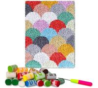 38 x 52 cm Latch Hook Rug Kits Latch Hook Kits for Adults Tapestry Kits Doormat Carpet Making Kits DIY Needlework Crafts Rug Crochet Kit for Beginners Latch Hooking Kits Latch Hook Cushion Kit