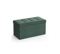 38 x 76 x 38 cm Foldable Small Storage Ottoman, Retro Green / 76 x 38 x 38 cm