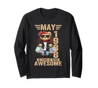 38 Year Old May 1988 Teddy Bear 38th Birthday Women Long Sleeve T-Shirt
