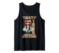 38 Year Old May 1988 Teddy Bear 38th Birthday Women Tank Top
