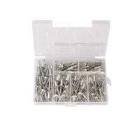 380/200/120/60pcs Heavy Duty Riveter Set Hand Blind Rivet Pliers Gun DIY Rivets Nut Automotive Tools(120pcs)