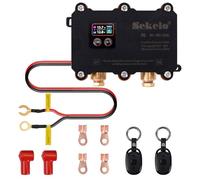 380 Amp Dual Battery Isolator Kit, 12V/24V Universal Smart VSR Voltage Sensitive Relay, with Remote Control & LED Voltage Display, for Boat, Car, Truck, RV, ATV, UTV, Off-Road Vehicles