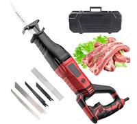 3800W Cordless Electric Bone Saw - Professional 180° Rotating Meat Cutter, for Frozen Meat & Bones Cutting,with 6-Speed Adjustable, Heavy Duty Reciprocating Saw