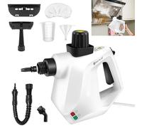 3800W Handheld Steam Cleaner, 400ml Pressurized Multi-Purpose Steam Cleaner with 7pcs Accessories, Chemical Free Steam Cleaners for Home Use, Cleaning Floor, Tile, Windows, Couch, Grout (White)