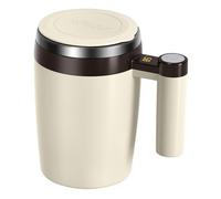 380ml Self Stirring Mug,Automatic Magnet Stirring Coffee Mug with LCD Temperature Display,Rechargeable Magnetic Stirring Coffee Mug,Self-Stirring Cup Coffee Mug Brown