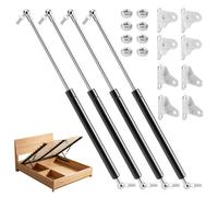 380MM 200N/20KG Gas Struts, Universal Hydraulic Bed Lift Mechanism Heavy Duty Lift Support for Lids Truck Door, RV Cabinet Door Toolboxes Caravans, Box Lid, 4PCS