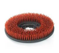 380mm Red-Round Diamond-Abrasive Textured Brush for Surface Prep On Stone, Marble, Granite, Concrete & Floor Surfaces(4pcs)