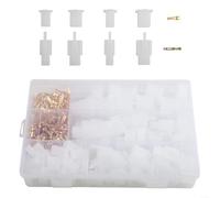 380PCS Wire Connector Housing Terminal Kit with Brass Components Optimal for Internal Wiring Connections