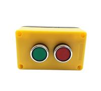 380V 10A NO + NC Red Green Latching Push Button Switch Station 1Pcs