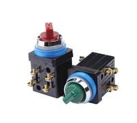 380V Electrical Rotary Switch knob 25mm 2 Position/3 Position Selector Button Switch Red/Green LA18-22X2 LA18-22X3(Rosso,3 POSITION-25MM)