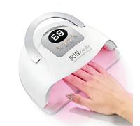 380W Professional UV LED Nail Lamp with 81 LEDs - Smart Sensor & 4 Timers for Fast Curing Gel Polish - Salon Grade Nail Dryer for Home and Professional Use