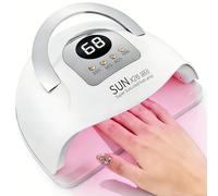 380W UV LED Nail Lamp with 81 Beads & Auto Sensor - Fast Curing Professional Gel Dryer with 4 Timers for Salon-Perfect Results on Hands & Feet