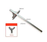 381091-00 Circular Saw Edge Guide for DEWALT Models DC390K, DW936, DC300, DC310, DCS391B, DCS393, DC390B - 9mm & 11mm Metal Guide Rail with Scale, 272x84mm