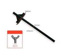 381091-00 Circular Saw Edge Guide with Scale 9mm/11mm for DeWalt DC390K DC300 DC310 DCS391B and DW936 Type 2 Models